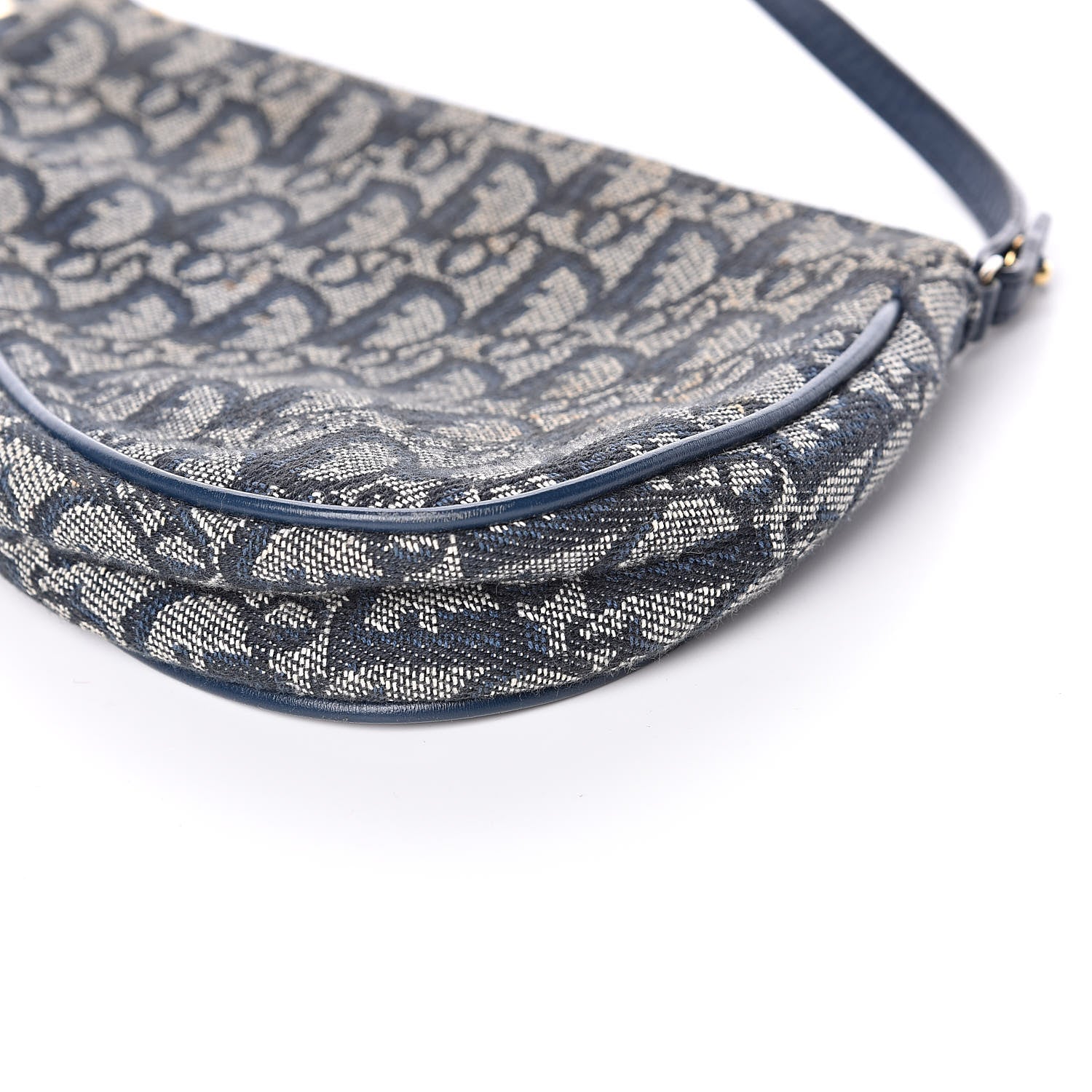 Christian Dior Monogram Mini Saddle Pochette Navy 12 of 13