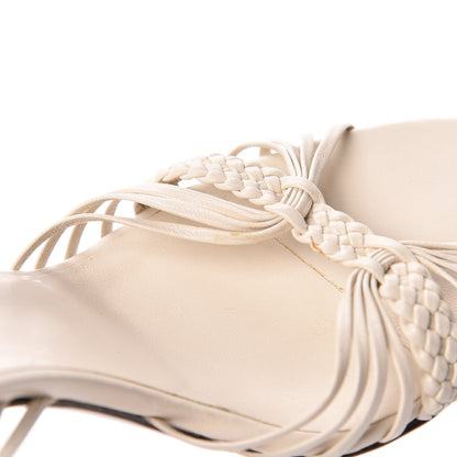 Gucci Calfskin Braided Sandals 6.5 Beige 13 of 17