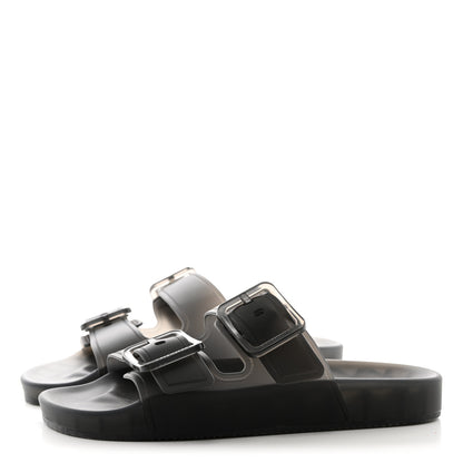 Balenciaga Technical Polyurethane Mallorca Slide Sandals 37 Black 3 of 8