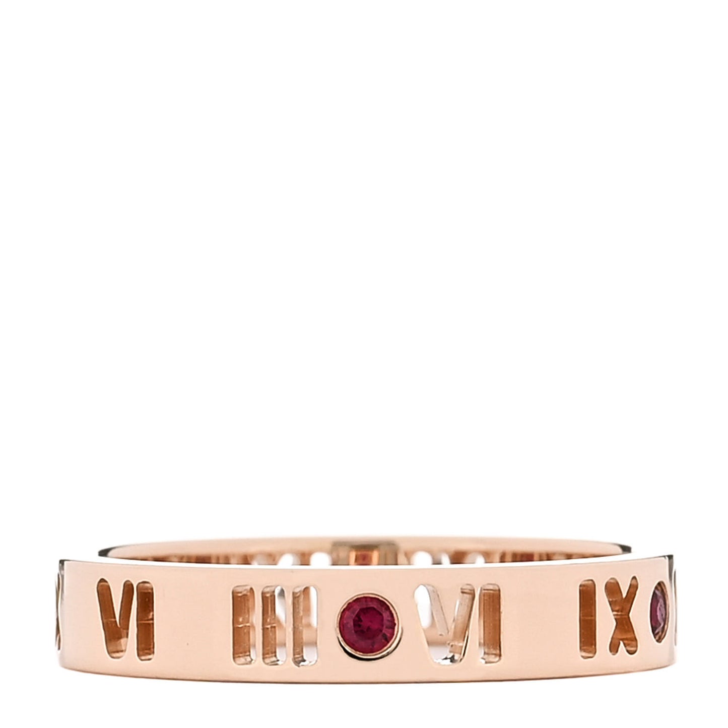 18K Rose Gold Ruby Atlas Pierced Ring 54 7