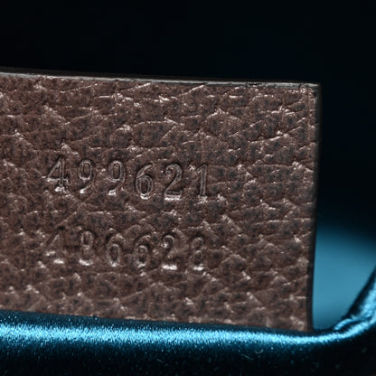 Gucci GG Supreme Monogram Textured Dollar Calfskin Web Small Ophidia Dome Shoulder Bag Beige Ebony New Acero 8 of 11