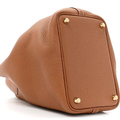 Hermes Taurillon Clemence Picotin Lock 18 PM Gold 10 of 10
