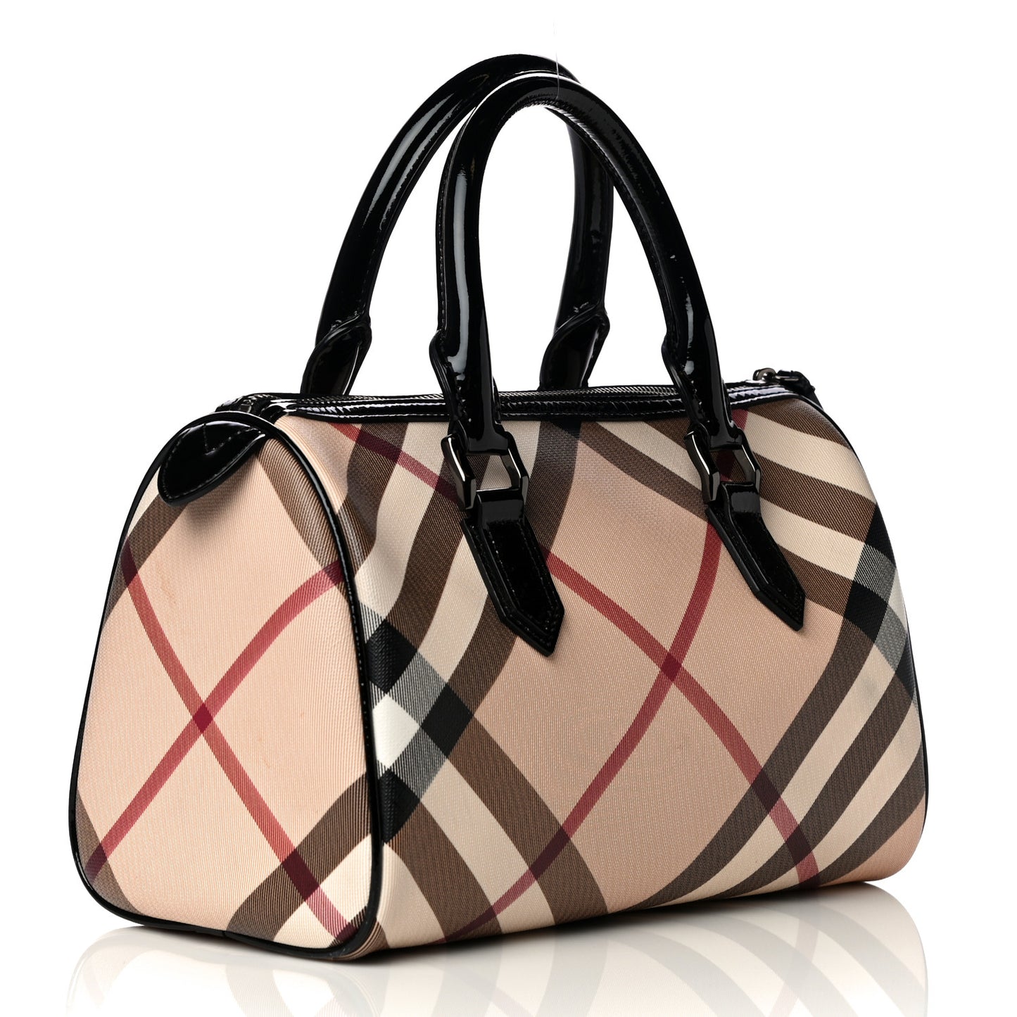 Nova Check Small Chester Bowling Bag Black