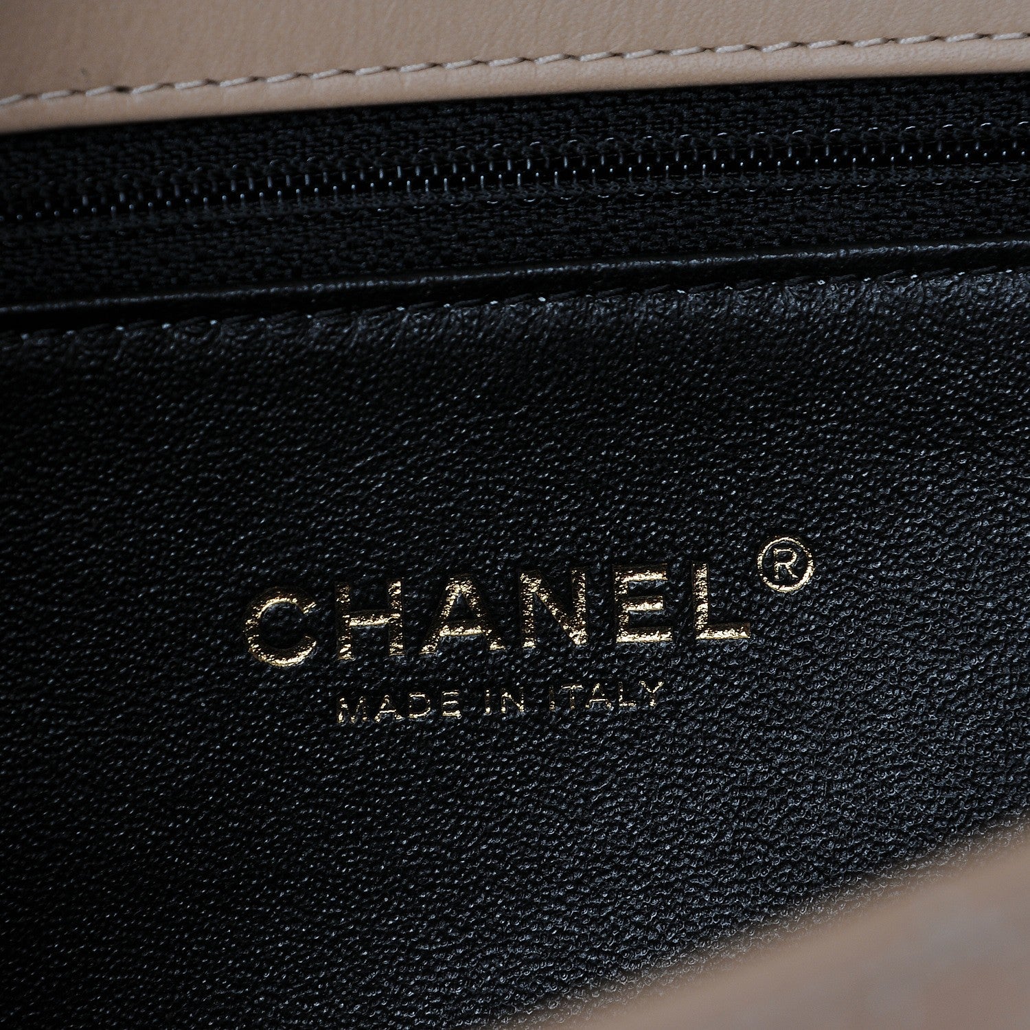 Chanel Caviar Quilted Medium CC Filigree Flap Beige Black 6 of 8