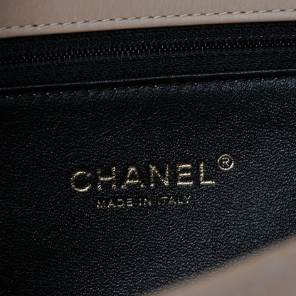 Chanel Caviar Quilted Medium CC Filigree Flap Beige Black 6 of 8