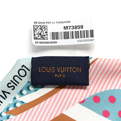 Louis Vuitton Silk Pop Monogram BB Bandeau Turquoise 3 of 6