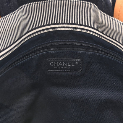 Chanel Denim Large Shopping Tote Blue 6 of 10