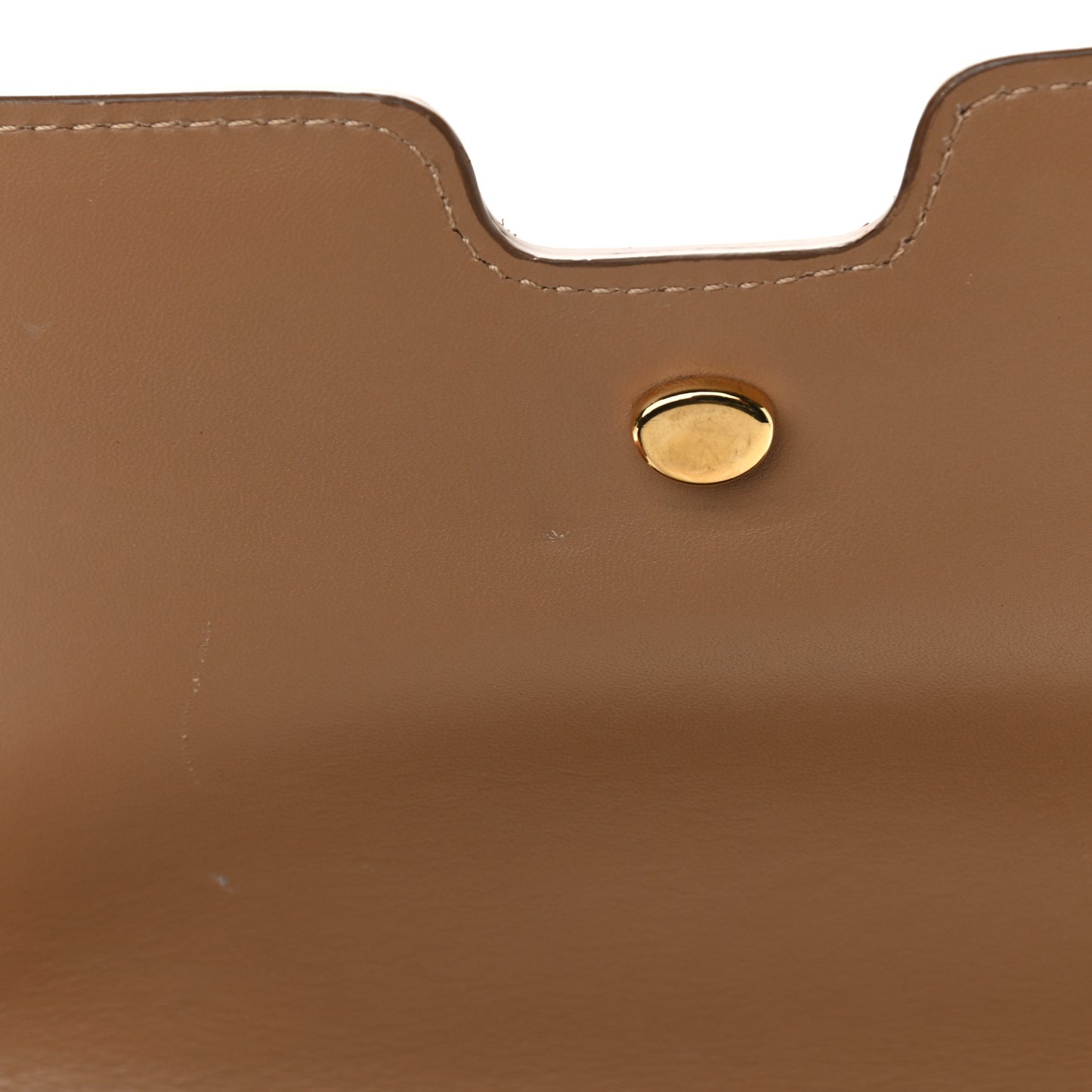 Calfskin Monogram Embossed Small TB Bag Light Camel
