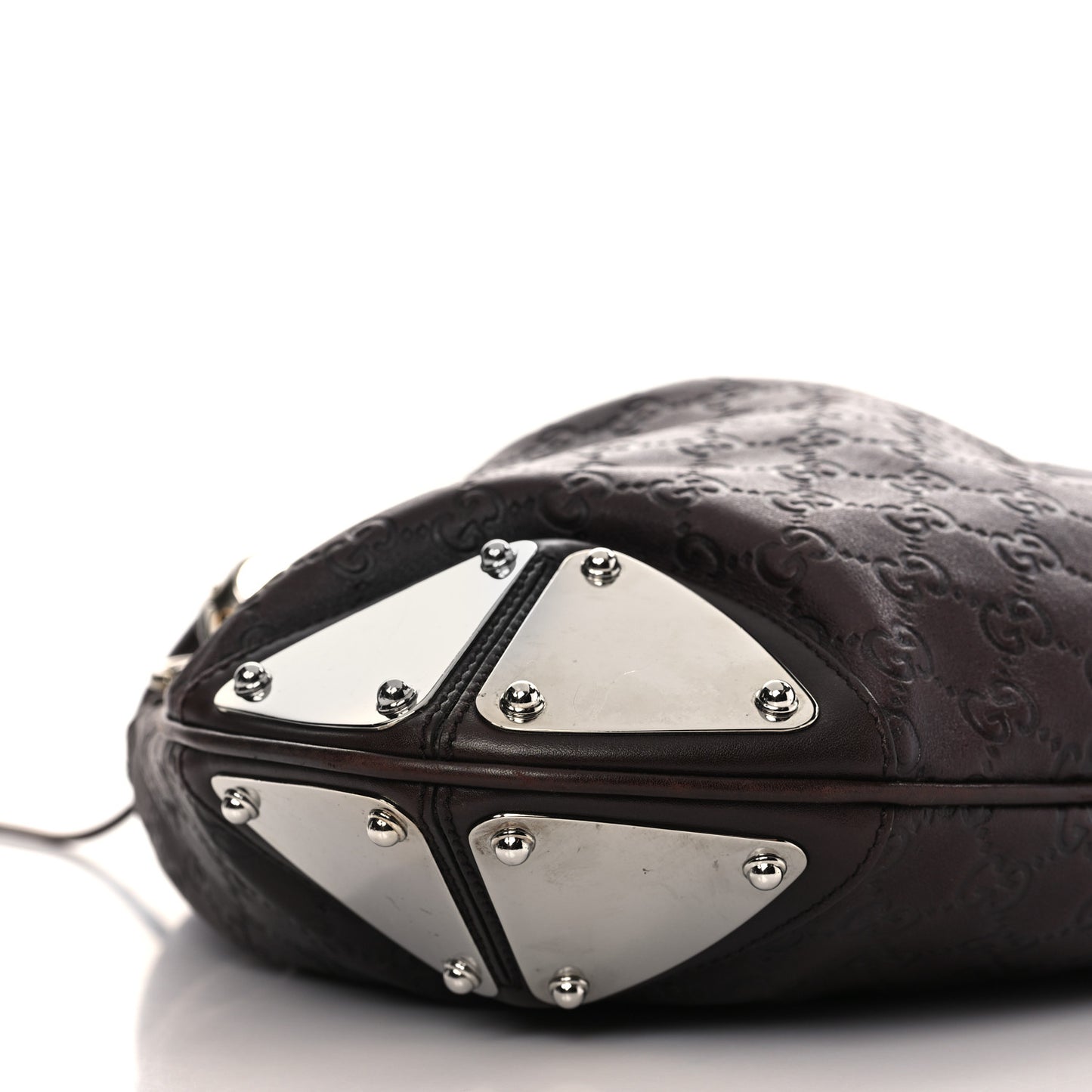 Guccissima Medium Indy Top Handle Hobo Black