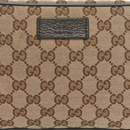 Gucci Monogram Dollar Calfskin Belt Bag Beige Ebony Testa di Moro Marrone Scuro 8 of 12