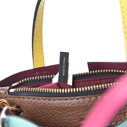 Marc Jacobs Grained Calfskin Colorblock Mini Grind Tote Surf Multi 9 of 12