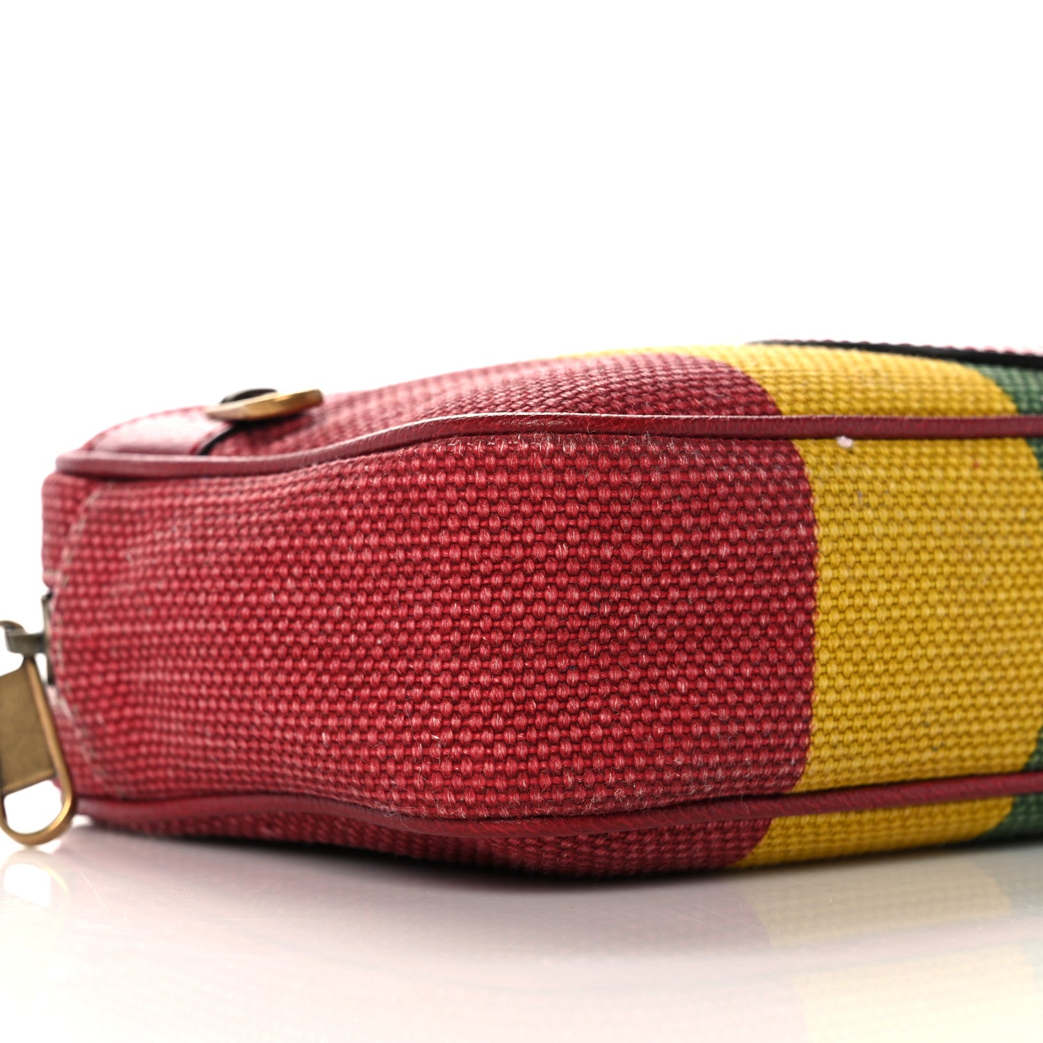 Gucci Canvas Marley Stripe Script Logo Gucci 100 Belt Bag Multicolor 11 of 12