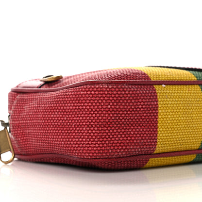 Gucci Canvas Marley Stripe Script Logo Gucci 100 Belt Bag Multicolor 11 of 12