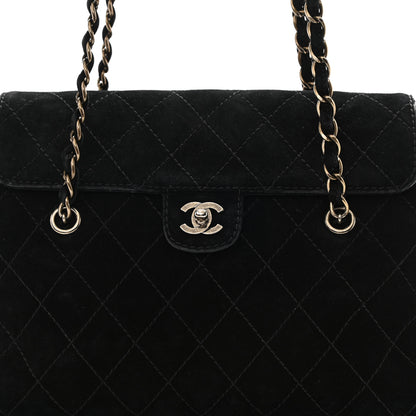 Chanel Suede Jumbo Single Flap Black 8 of 11