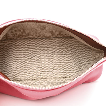 Hermes Lambskin Swift Tohubohu Pouch PM Rose Azalee Rose Jaipur 5 of 8
