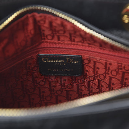 Christian Dior Lambskin Cannage Medium Lady Dior Black 7 of 8