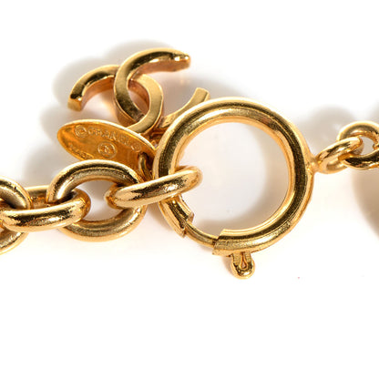 Chanel CC Medallion Necklace Gold 4 of 5