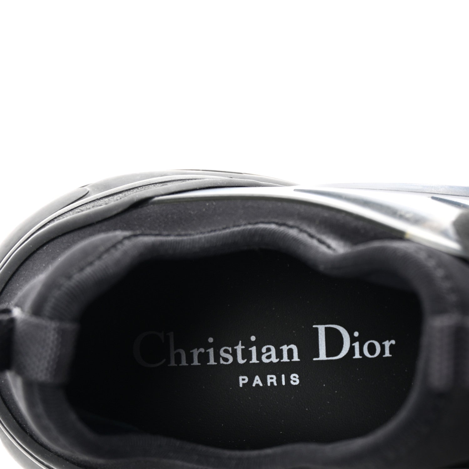 Christian Dior Neoprene Rubber Womens D-Connect Sneakers 38 Black 8 of 9