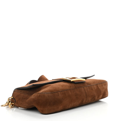 Fendi Chamois Large Baguette Marrone 4 of 10