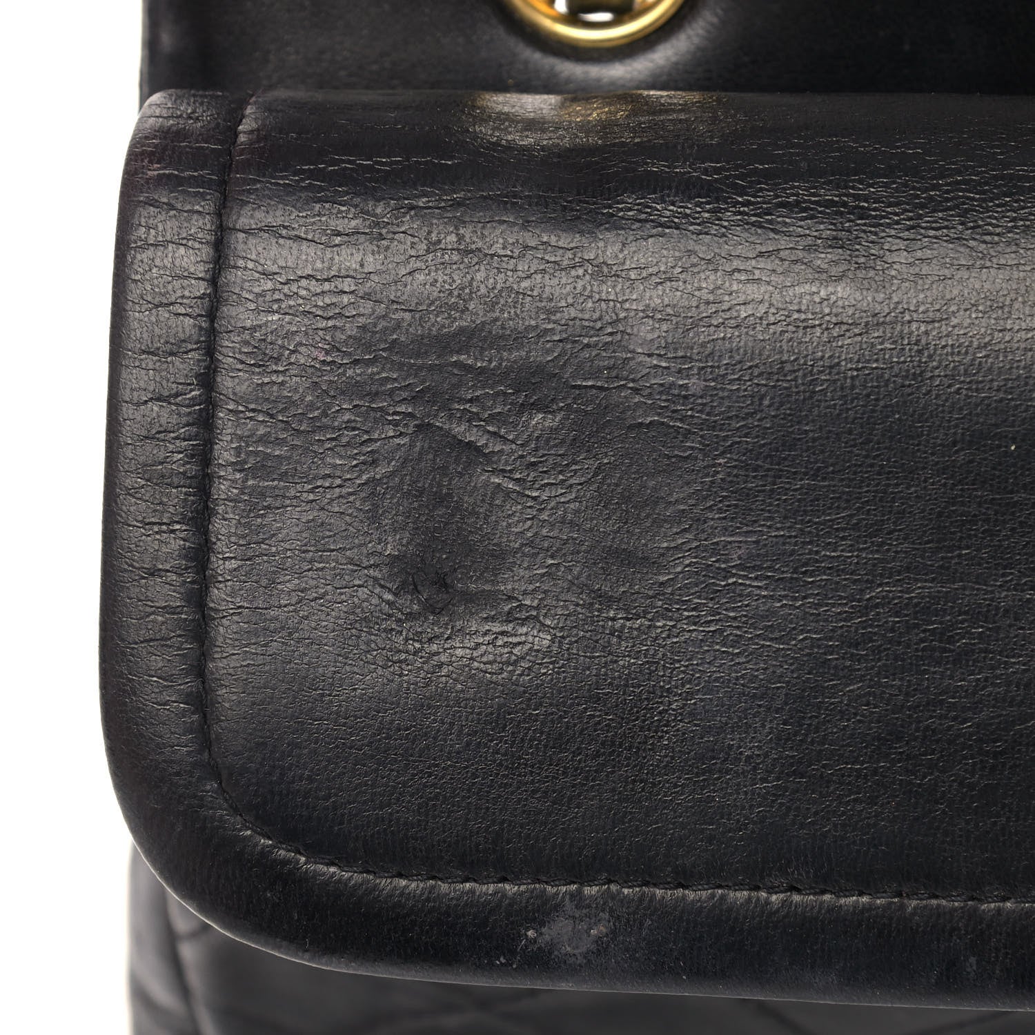 Chanel Lambskin Quilted Medium Double Flap Black 15 of 20