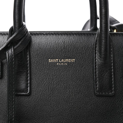 Saint Laurent Calfskin Nano Sac De Jour Black 6 of 8