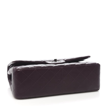 Chanel Lambskin Quilted Jumbo Double Flap Purple 4 of 12