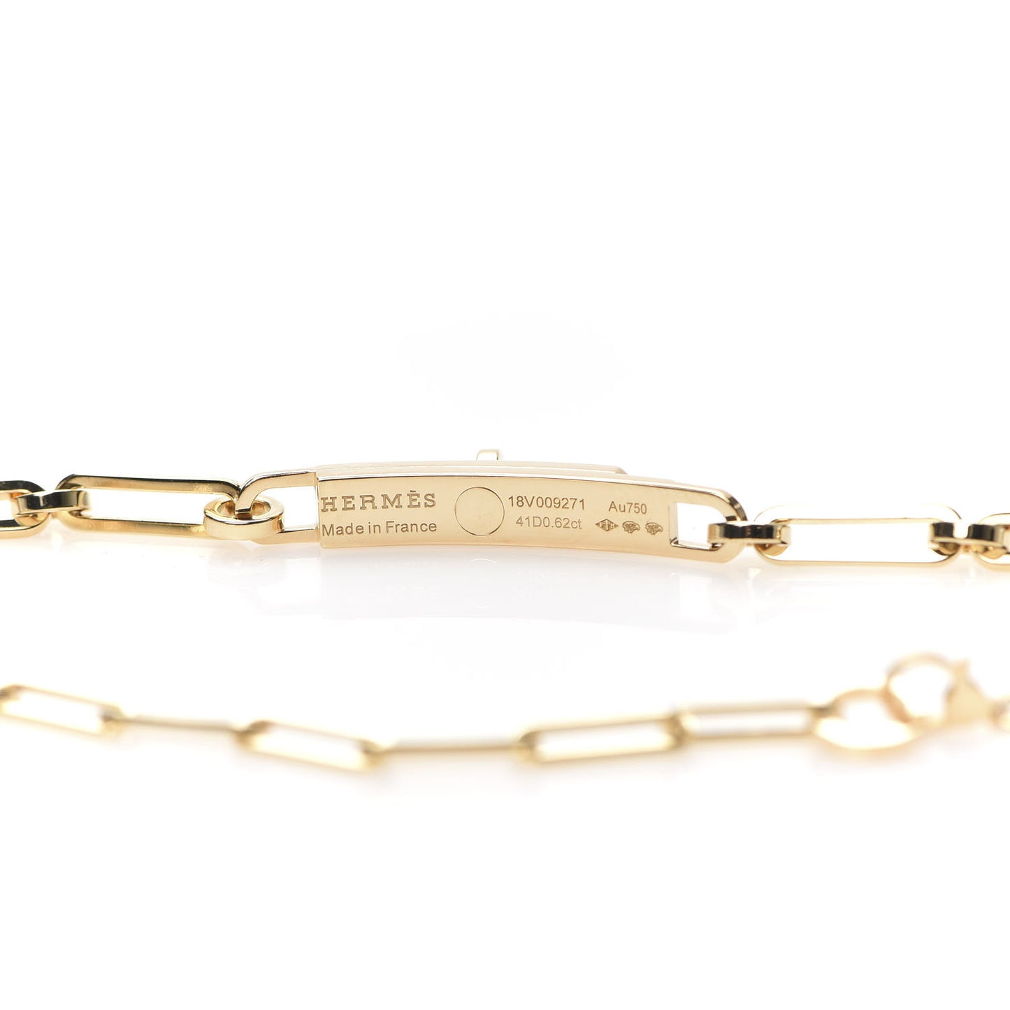 18K Yellow Gold Diamond Pave Kelly Chaine Choker Necklace