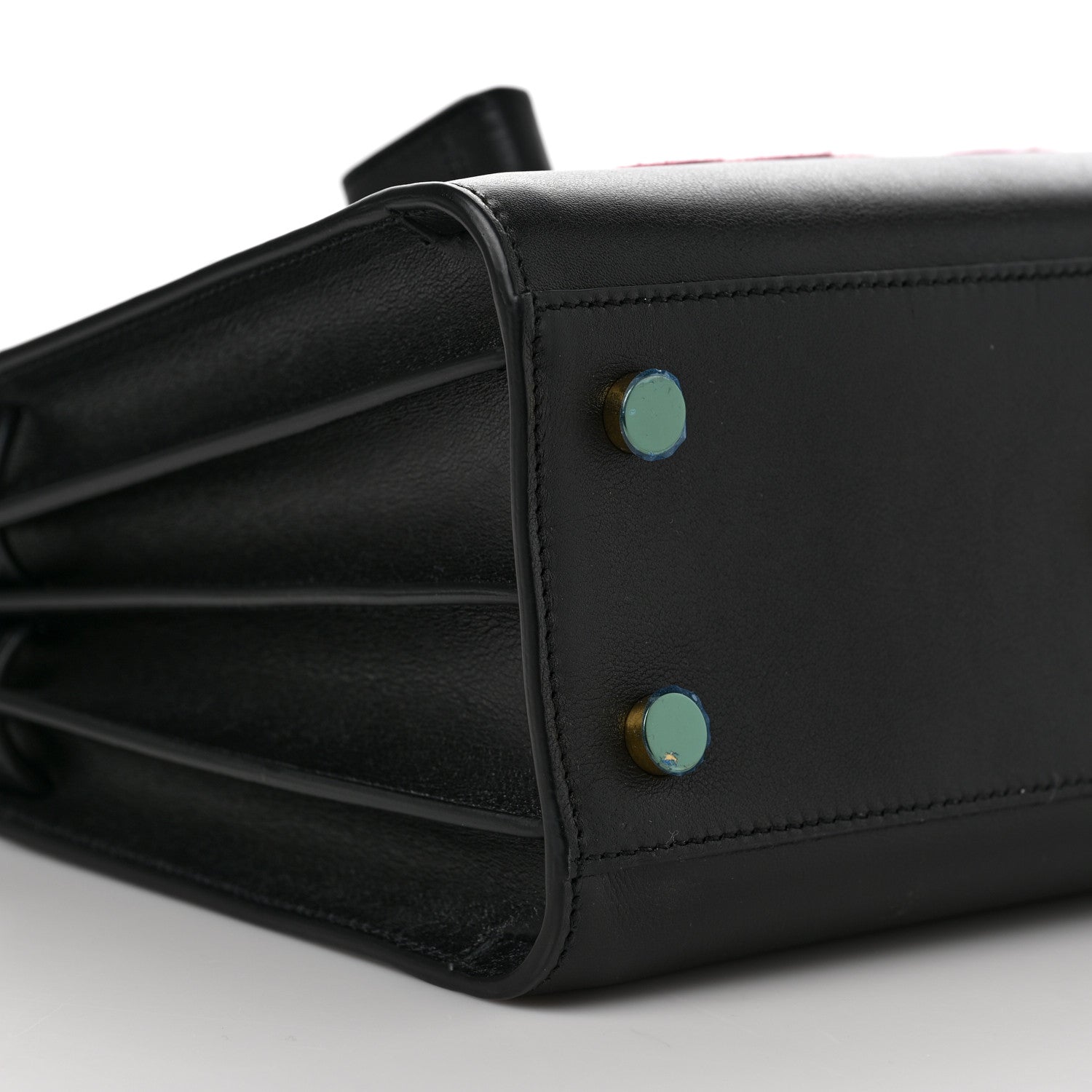 Saint Laurent Calfskin Love Patchwork Baby Sac De Jour Black 2 of 8