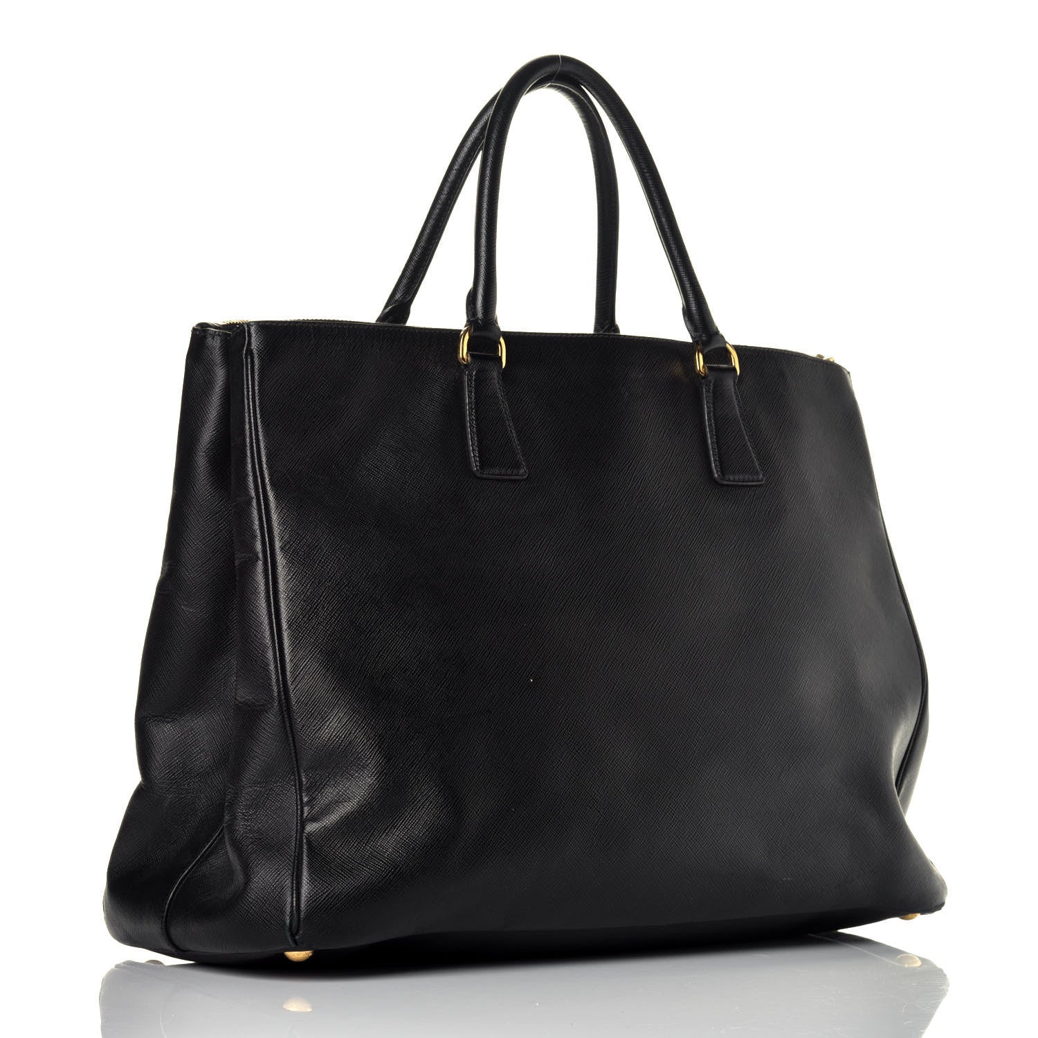 Prada Saffiano Lux Extra Large Galleria Double Zip Tote Black 3 of 8