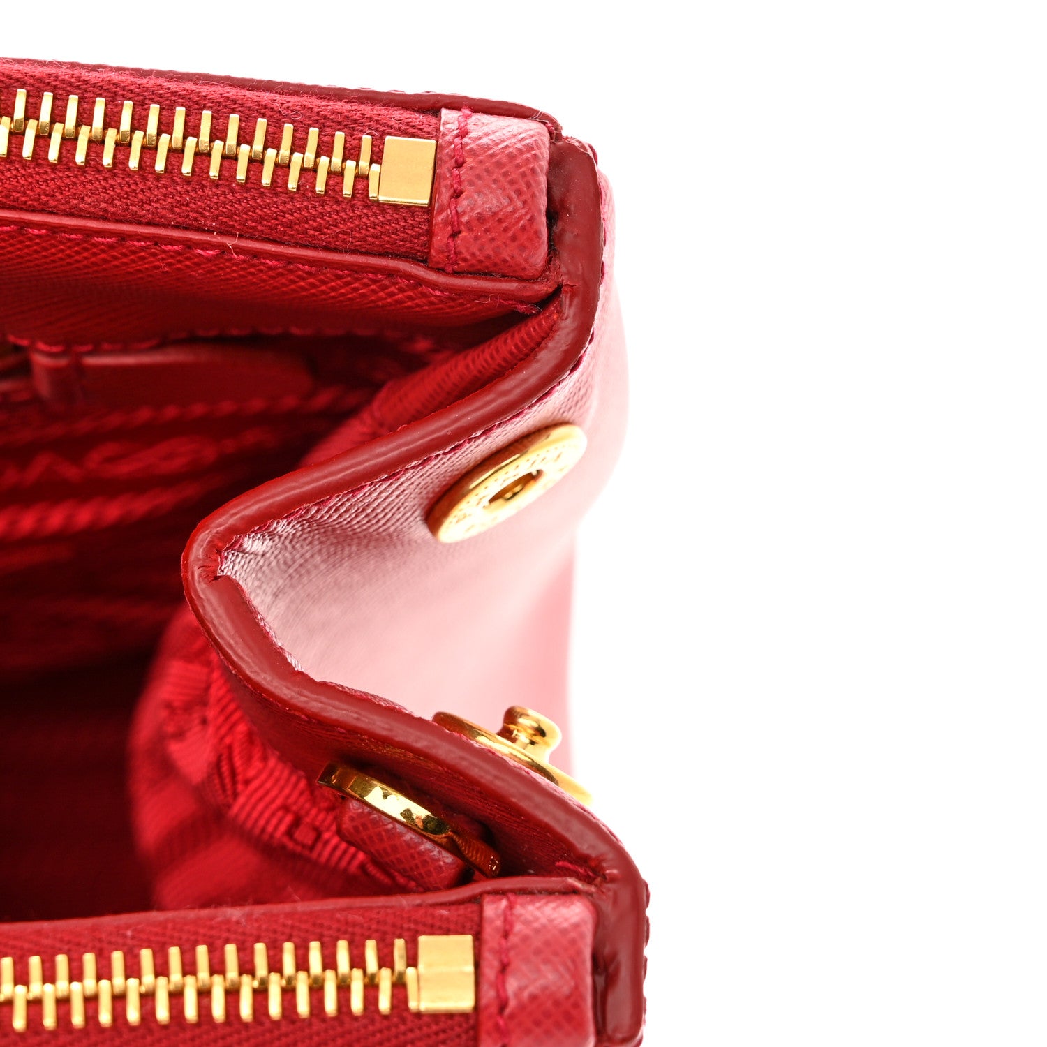 Prada Saffiano Lux Medium Tote Fuoco 9 of 10