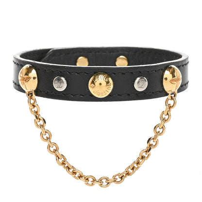 Louis Vuitton LV Harajuku Bracelet 17 Black Gold 1 of 5
