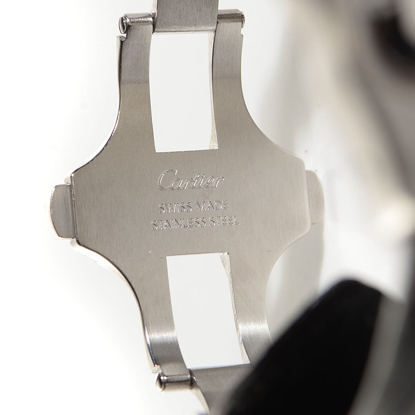 Stainless Steel Alligator 38mm Santos 100 Automatic Watch