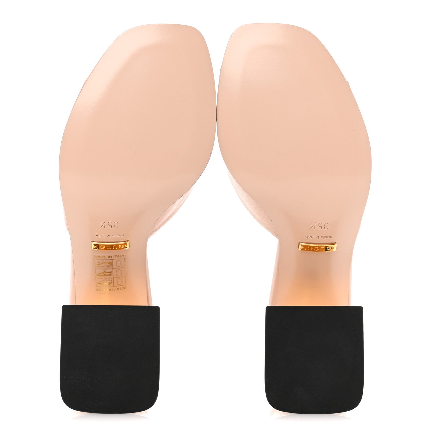 Gucci Nappa Horsebit 75mm Slide Sandals 35.5 Skin Rose 6 of 10