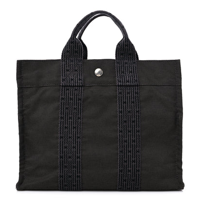 Hermes Canvas Herline PM Tote Grey 1 of 10