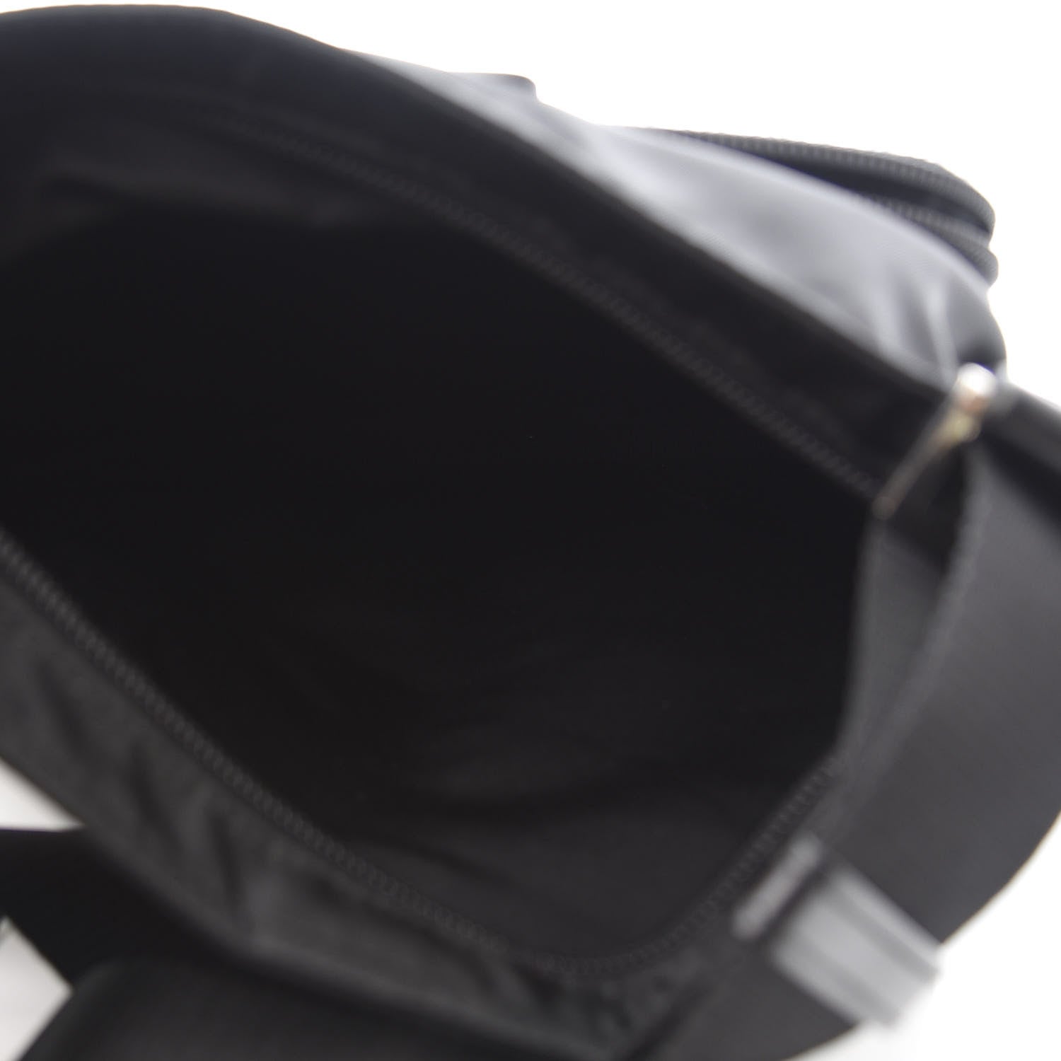 Prada Nylon Vela Flat Messenger Bag Black 4 of 8