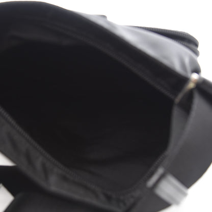 Prada Nylon Vela Flat Messenger Bag Black 4 of 8