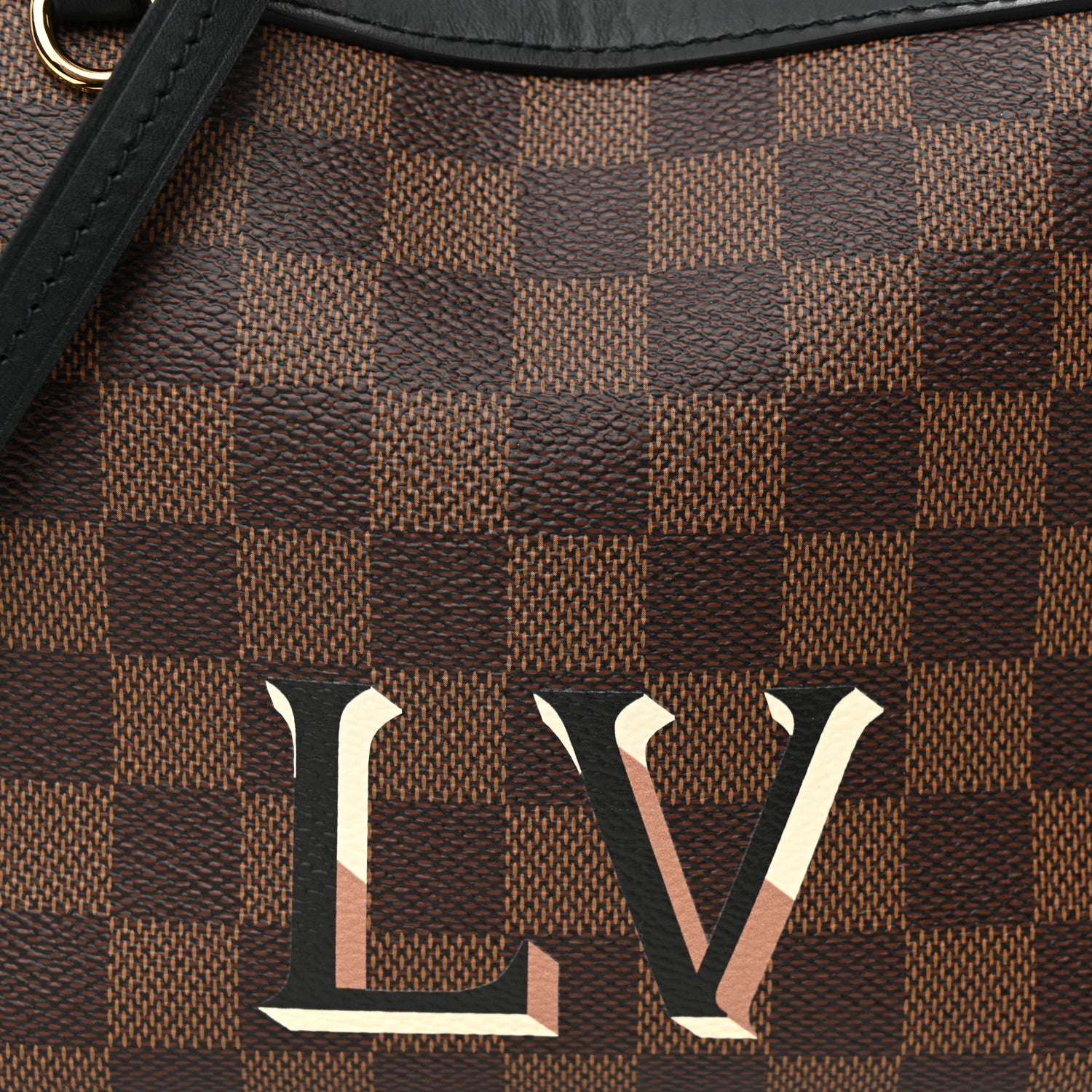 Louis Vuitton Damier Ebene Santa Monica Black 7 of 10