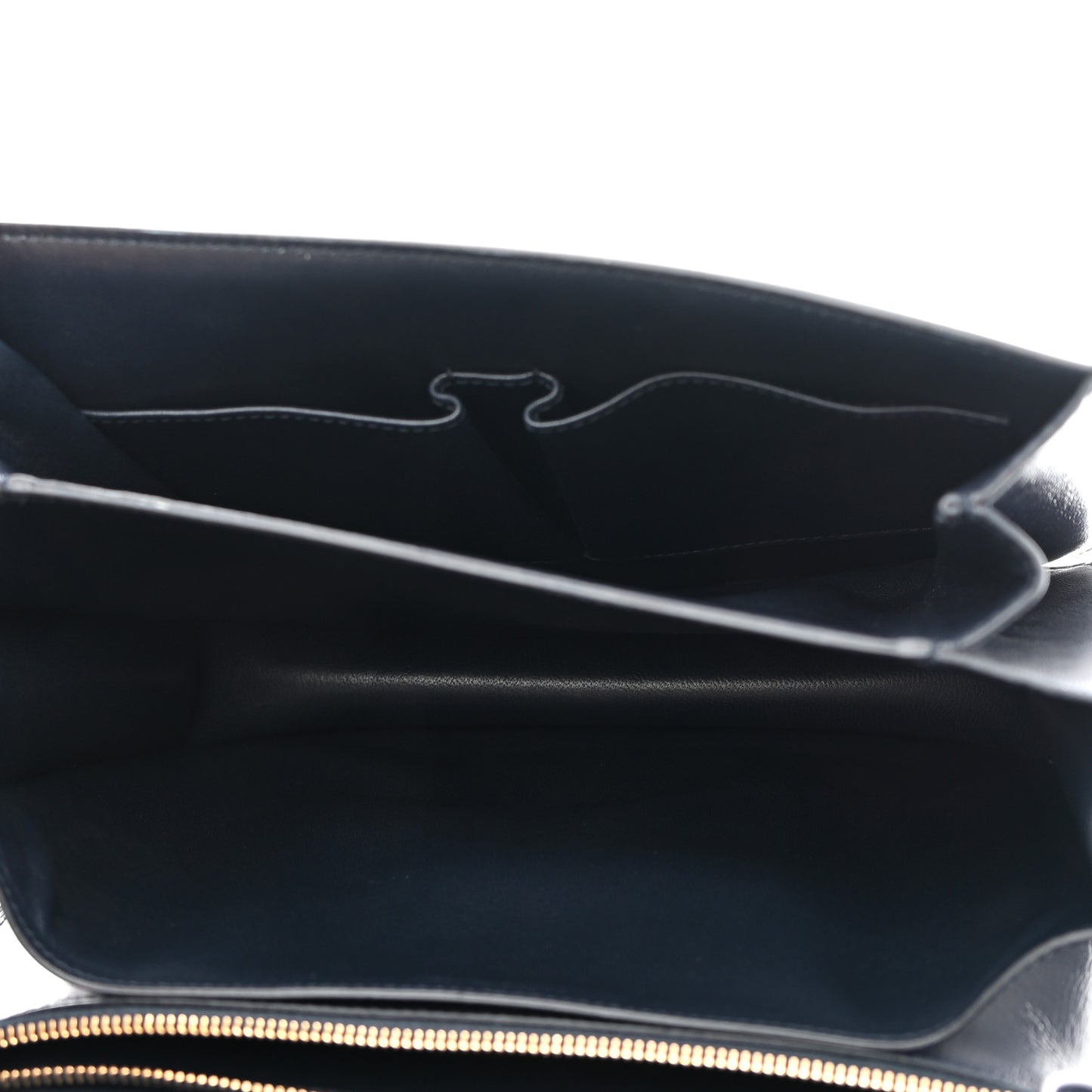 Box Calfskin Medium Classic Box Flap Bag Navy