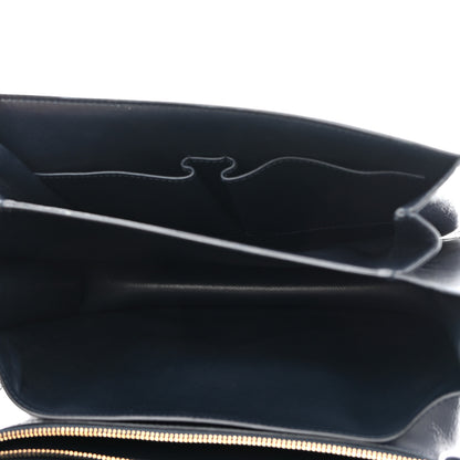 Celine Box Calfskin Medium Classic Box Flap Bag Navy 5 of 9