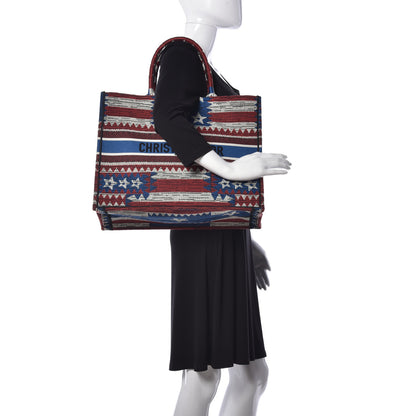 Christian Dior Canvas Embroidered Exclusive US Book Tote Multicolor 2 of 8