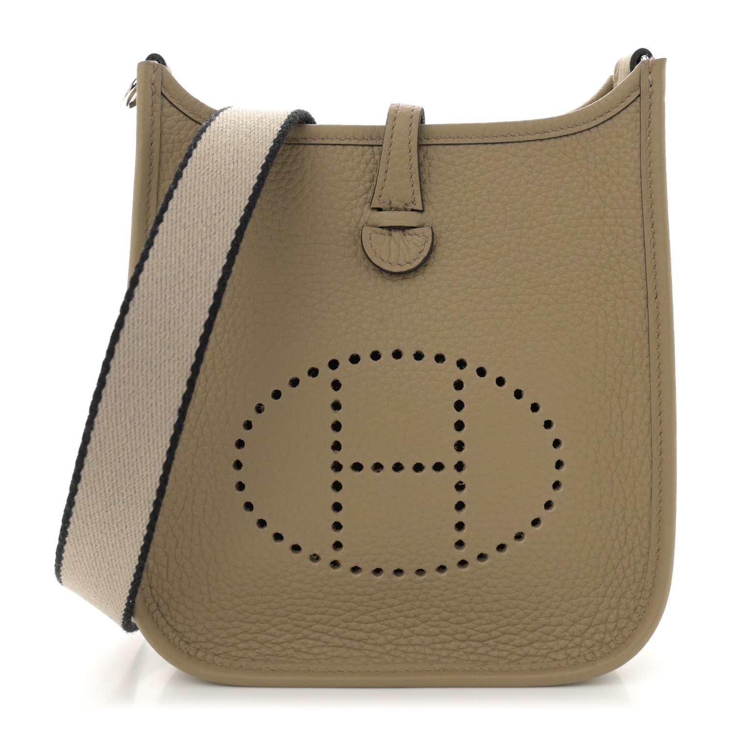Hermes Taurillon Clemence Sangle Evelyne TPM Beige Marfa 1 of 11