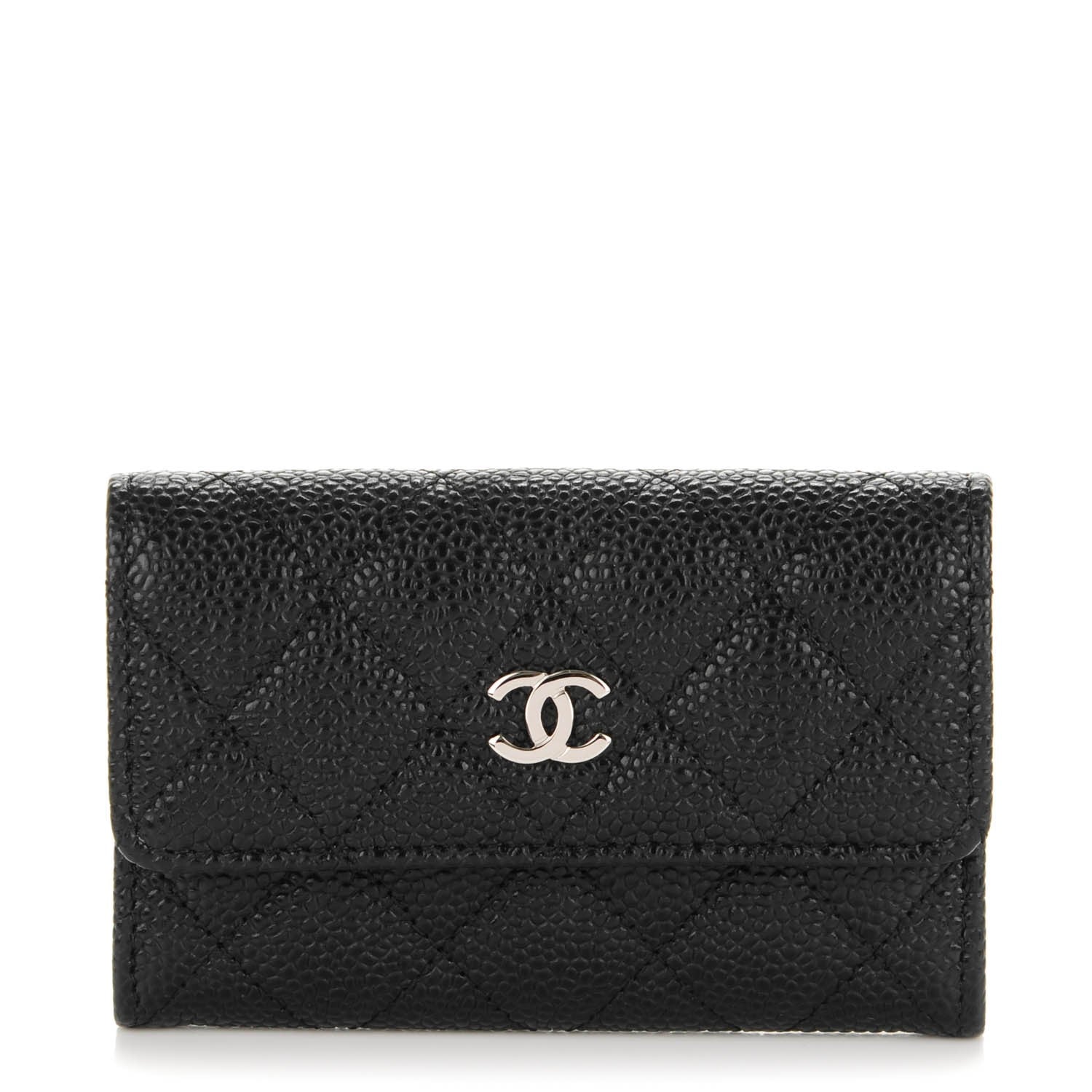 Chanel Caviar Quilted Flap Card Holder Black 1 of 8