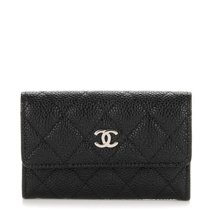 Chanel Caviar Quilted Flap Card Holder Black 1 of 8