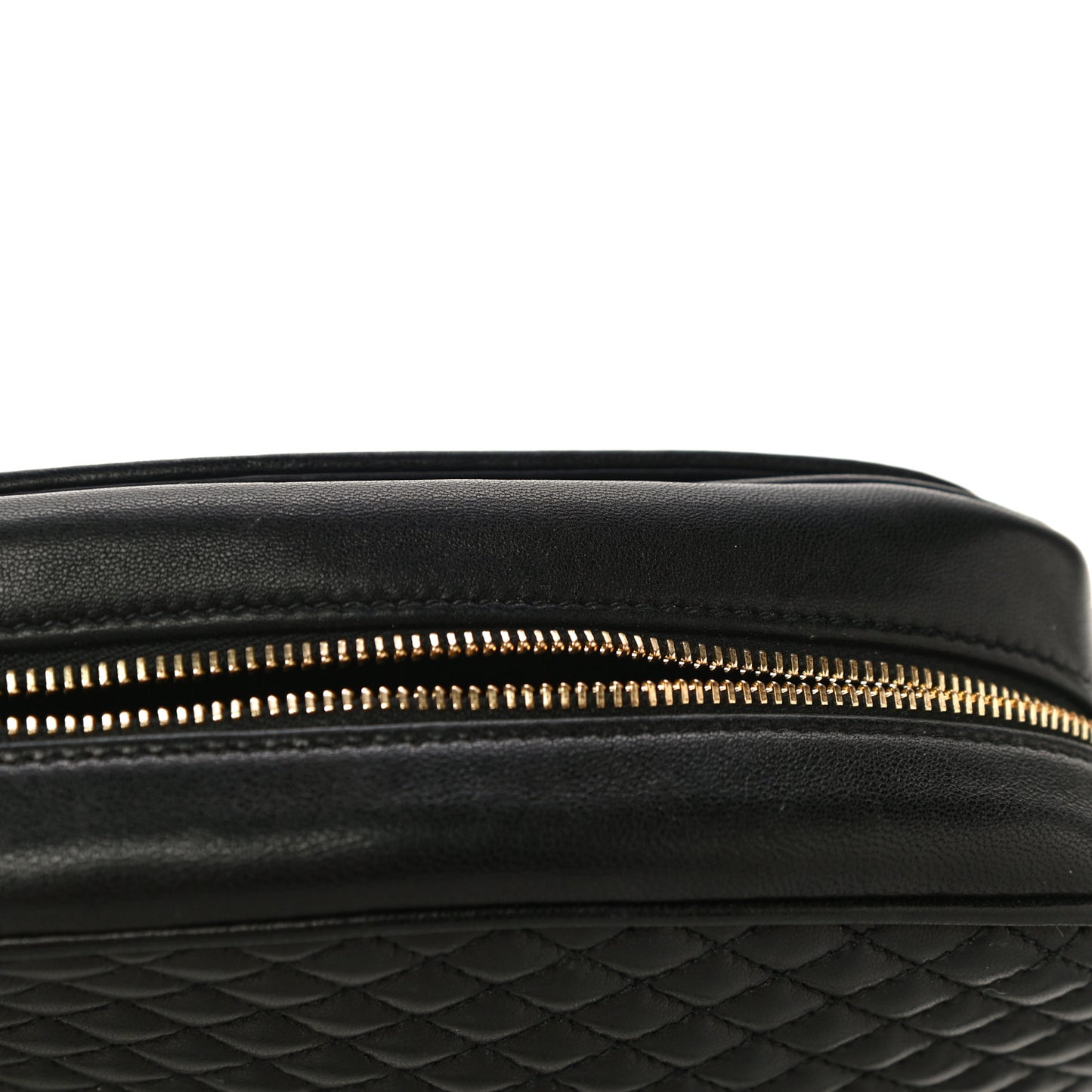 Lambskin Quilted Victoire Camera Bag Black
