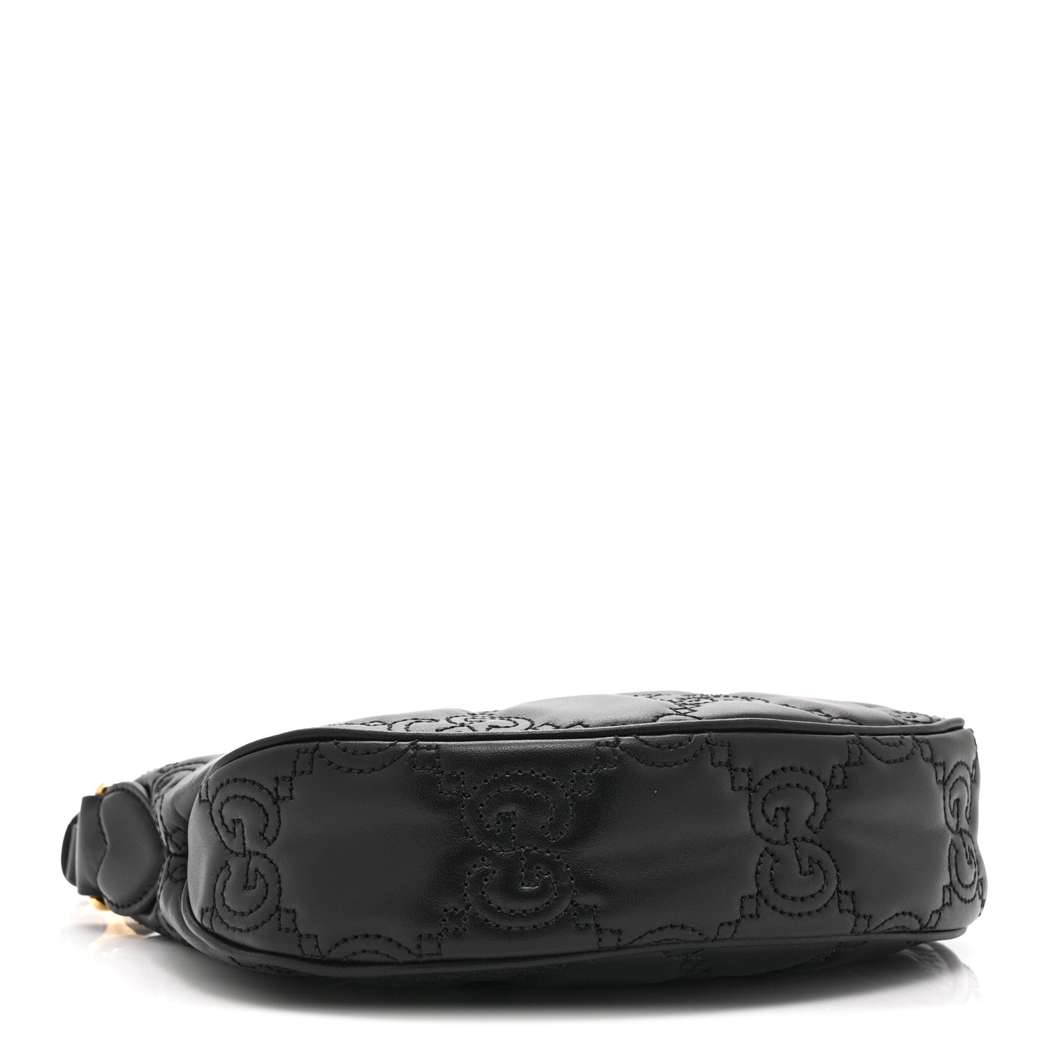 Gucci Calfskin GG Matelasse Mini Hobo Shoulder Bag Black 4 of 11