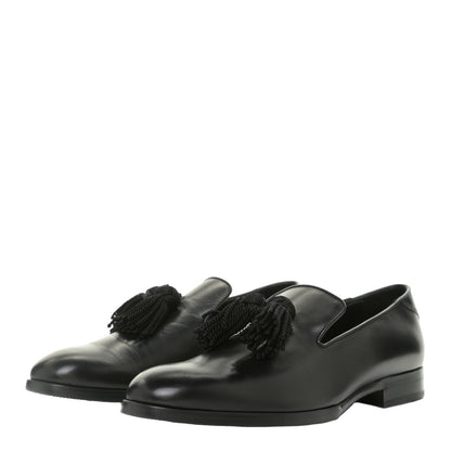 Jimmy Choo Nappa Mens Foxley Tassel Loafers 41 Black 2 of 10
