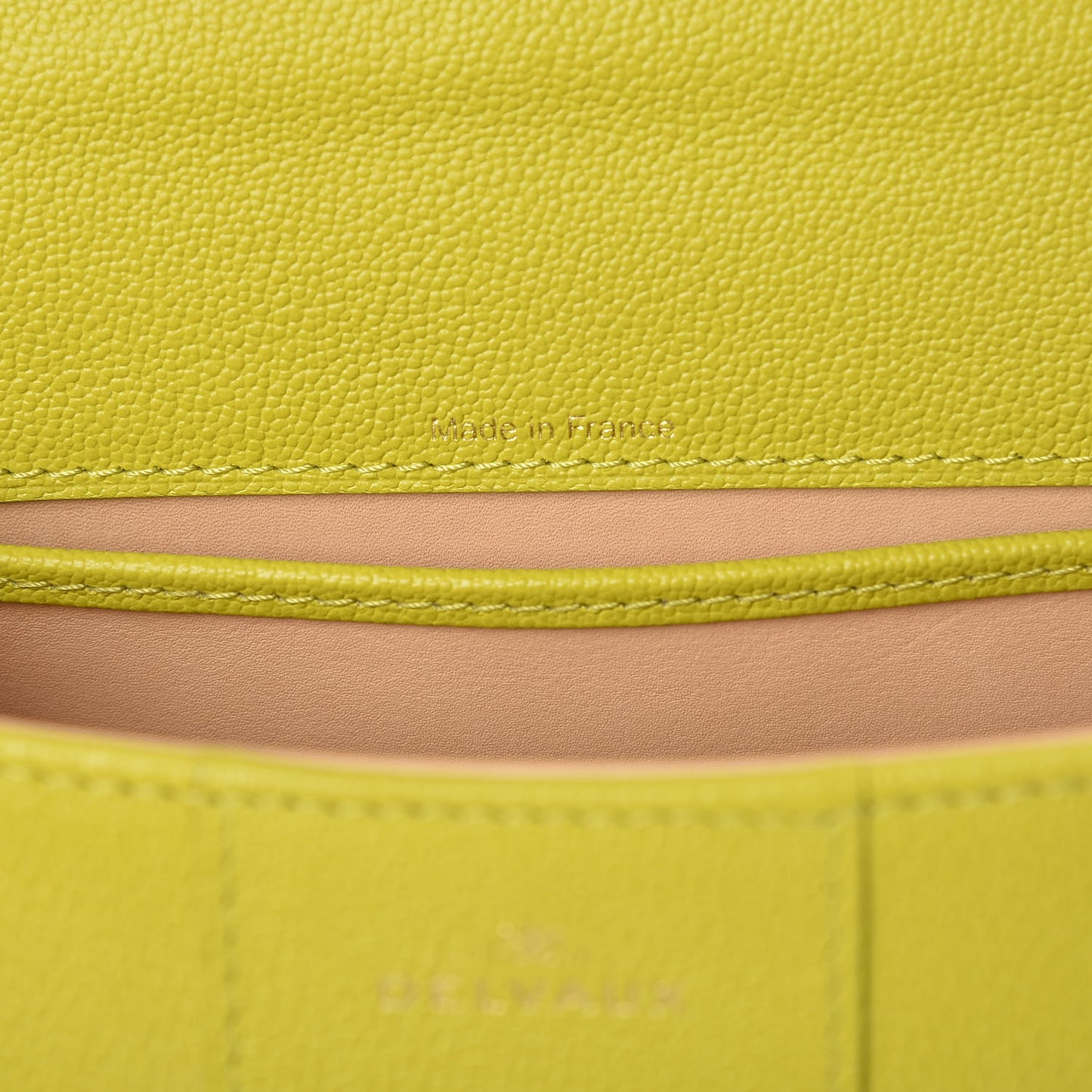 Grained Calfskin Mini Brillant Satchel Absinthe Lime