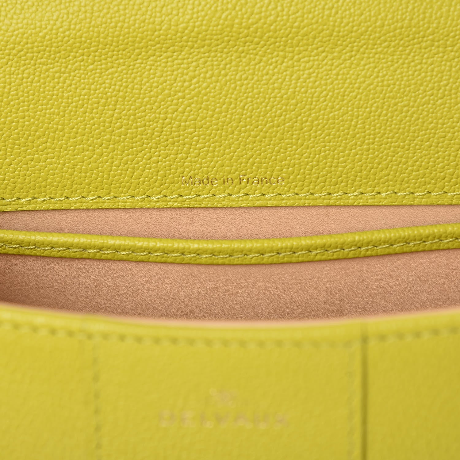 Delvaux Grained Calfskin Mini Brillant Satchel Absinthe Lime 7 of 8