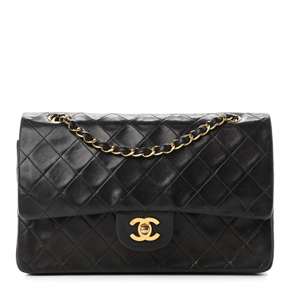 Chanel Lambskin Quilted Medium Double Flap Black 1 of 10