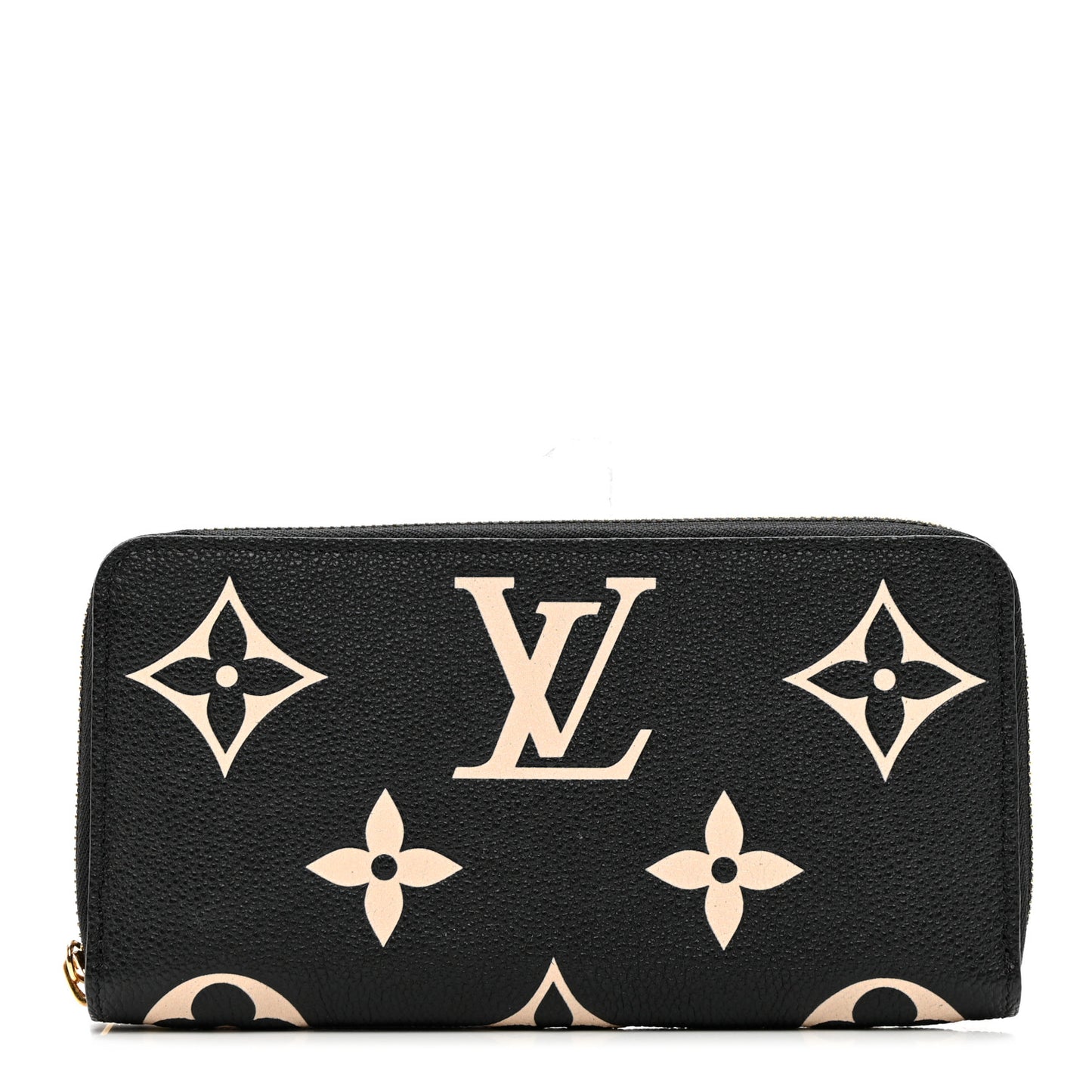 Empreinte Monogram Giant Zippy Wallet Black Beige